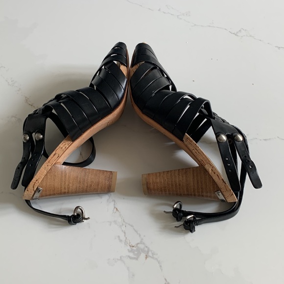 Coach Black Leather Sandals - Picture 2 of 7